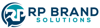 RP Brand Solutions logo with stylized globe